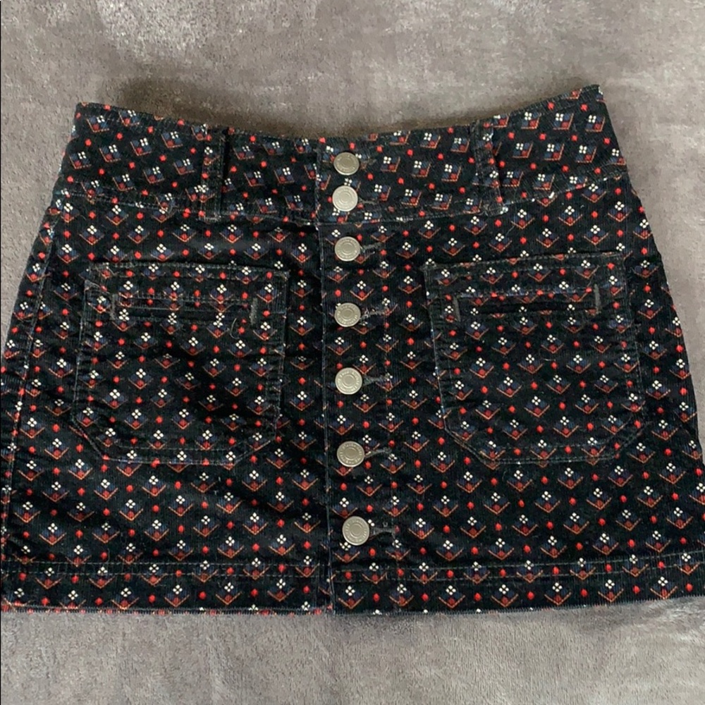 NWOT Free People Joanie Cord Mini Skirt